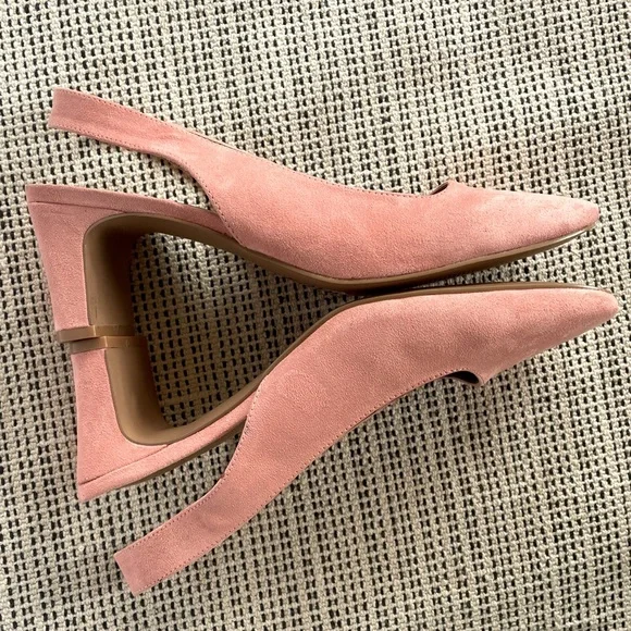 ASOS Sling back pumps pink blush size 6 - Picture 5 of 10